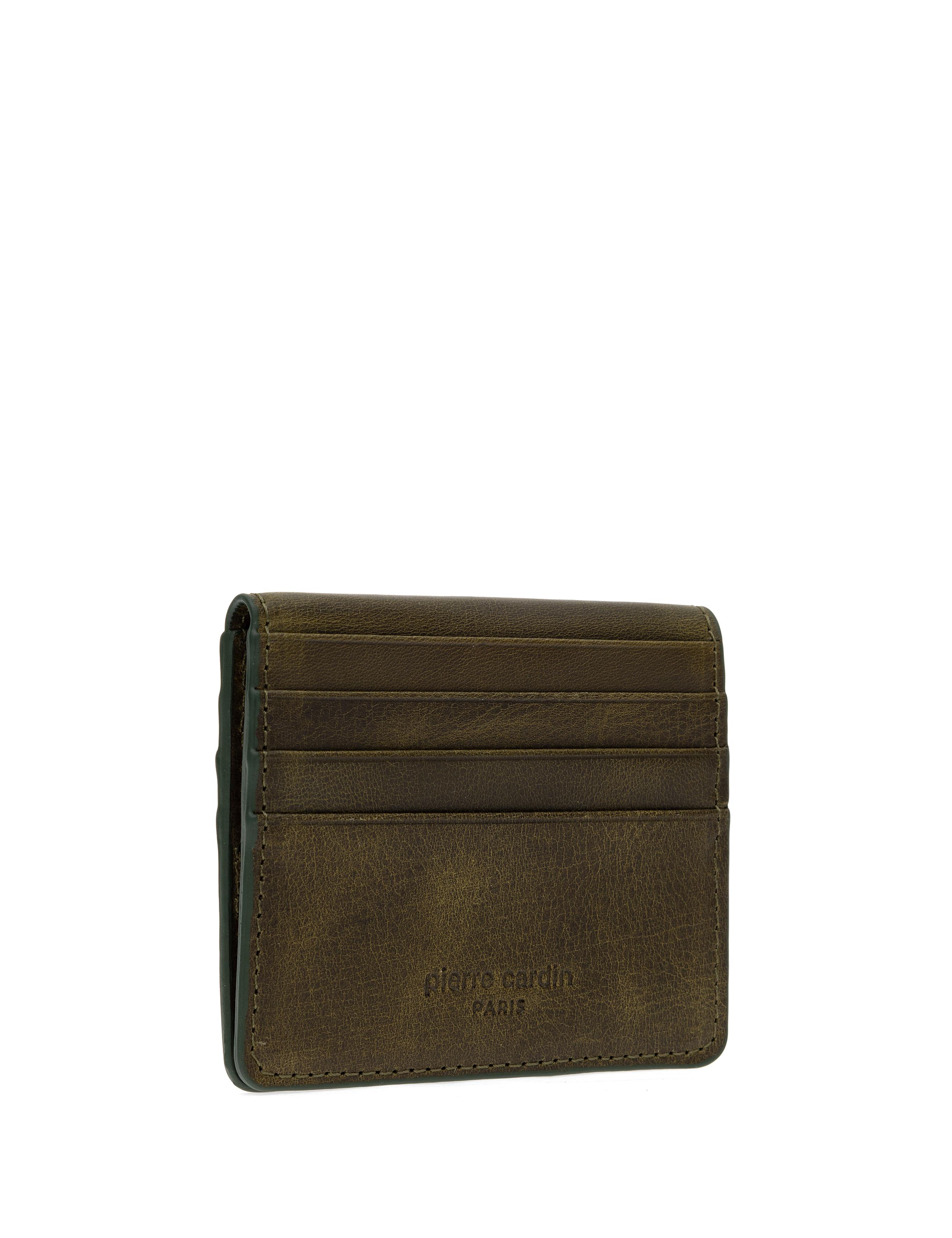 Erkek Haki Deri Cüzdan