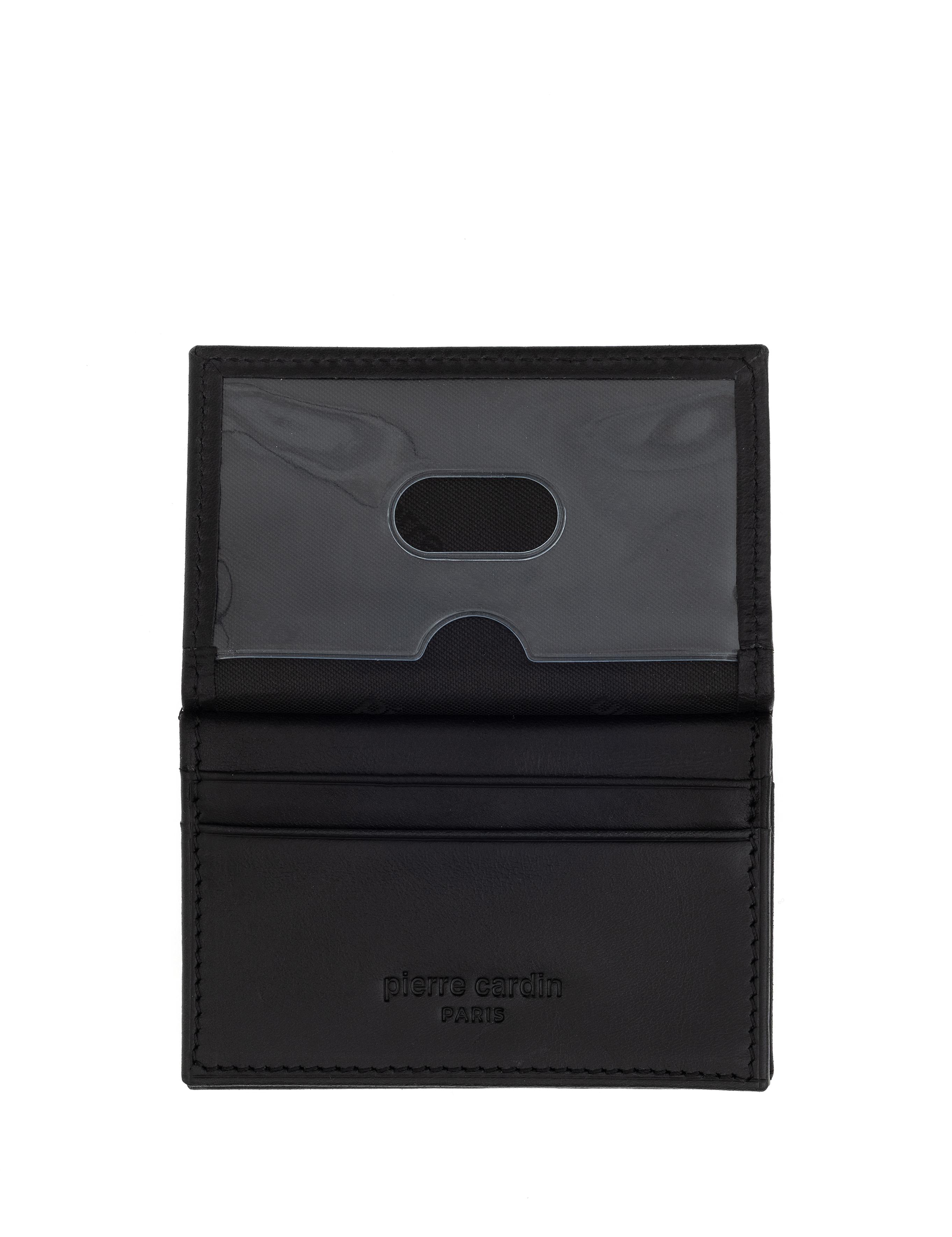 Erkek Siyah Deri Kartlık