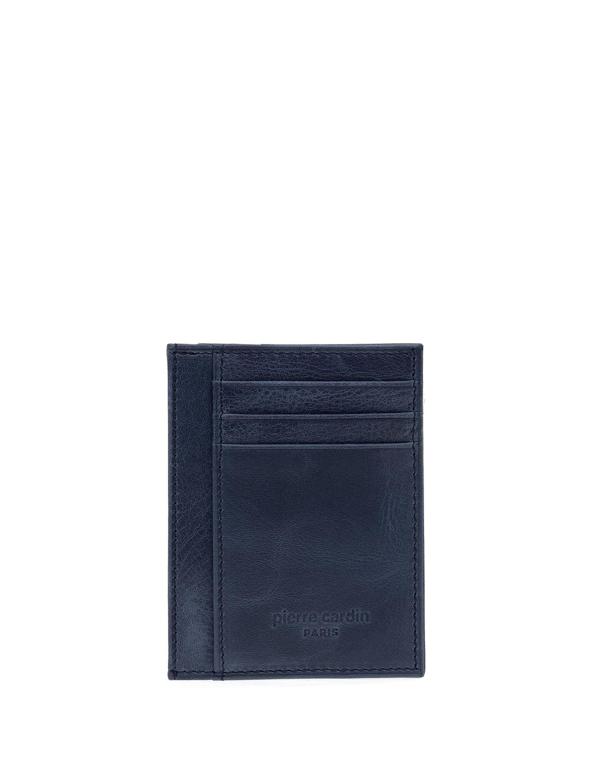 Erkek Lacivert Deri Kartlık - 50312999003