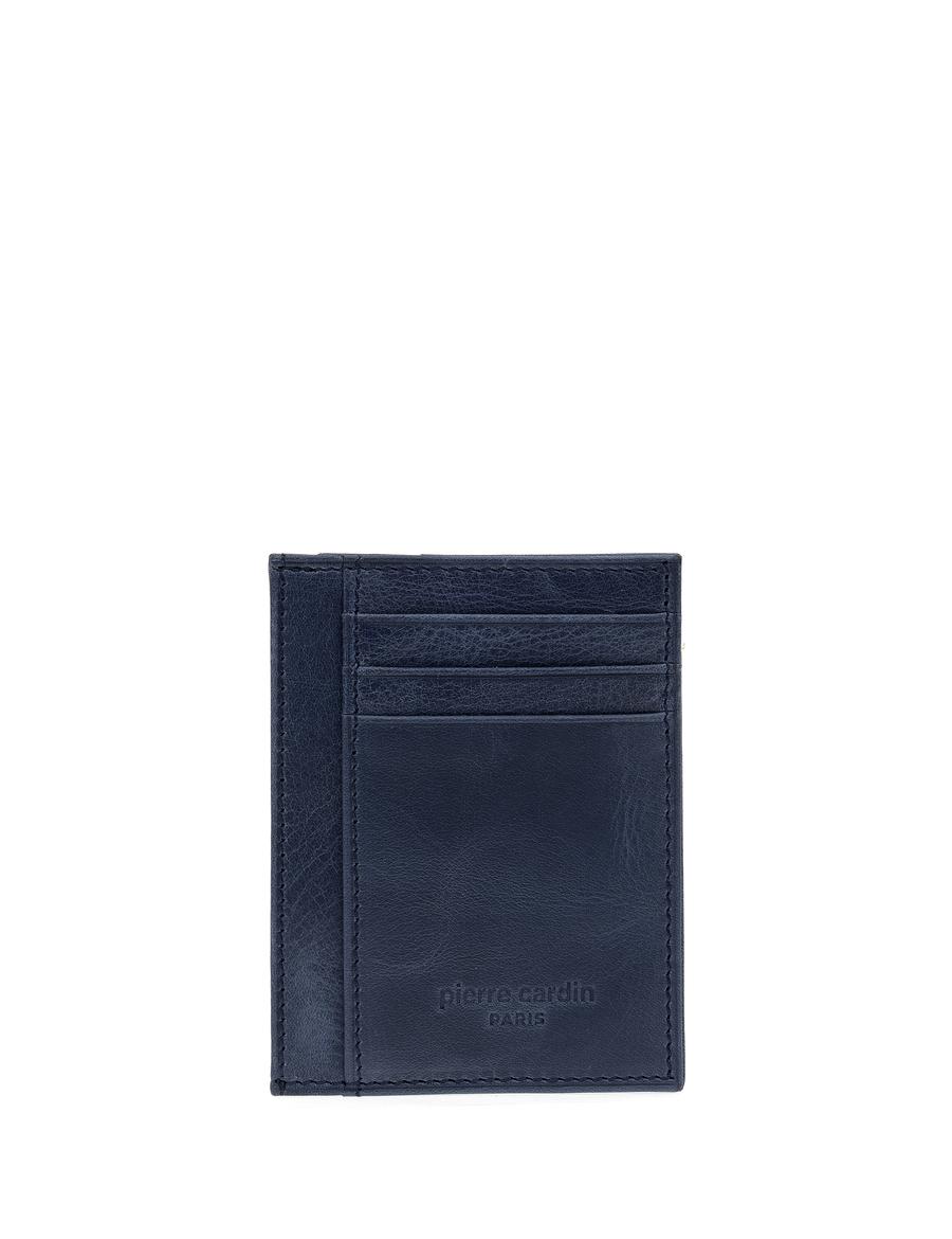 Erkek Lacivert Deri Kartlık