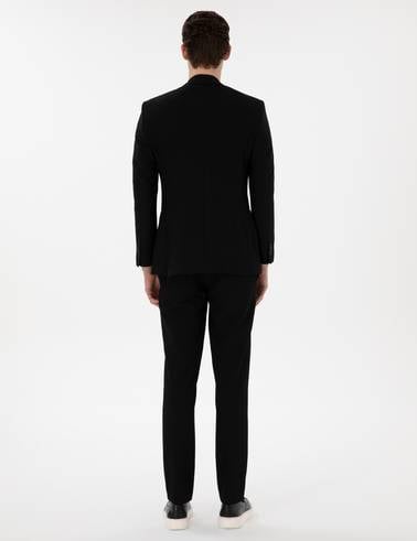 Siyah Extra Slim Fit Takım Elbise