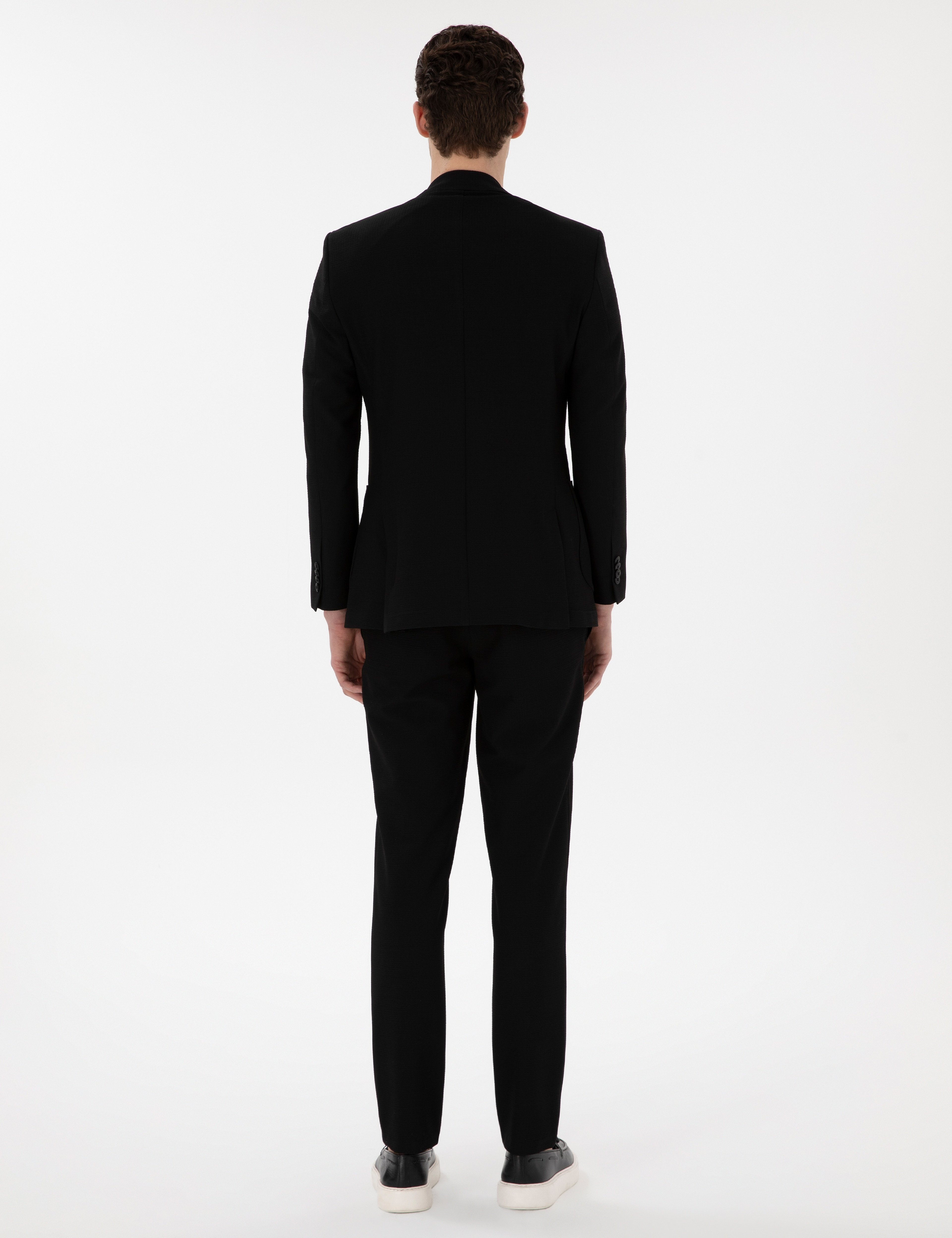 Siyah Extra Slim Fit Takım Elbise