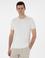 Ekru Slim Fit Bisiklet Yaka Triko Tişört