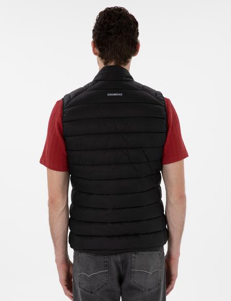 Siyah Cropped Slim Yelek - 50302531061