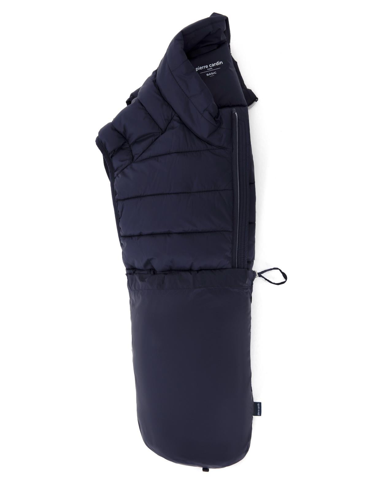 Lacivert Cropped Slim Yelek - 50302531052