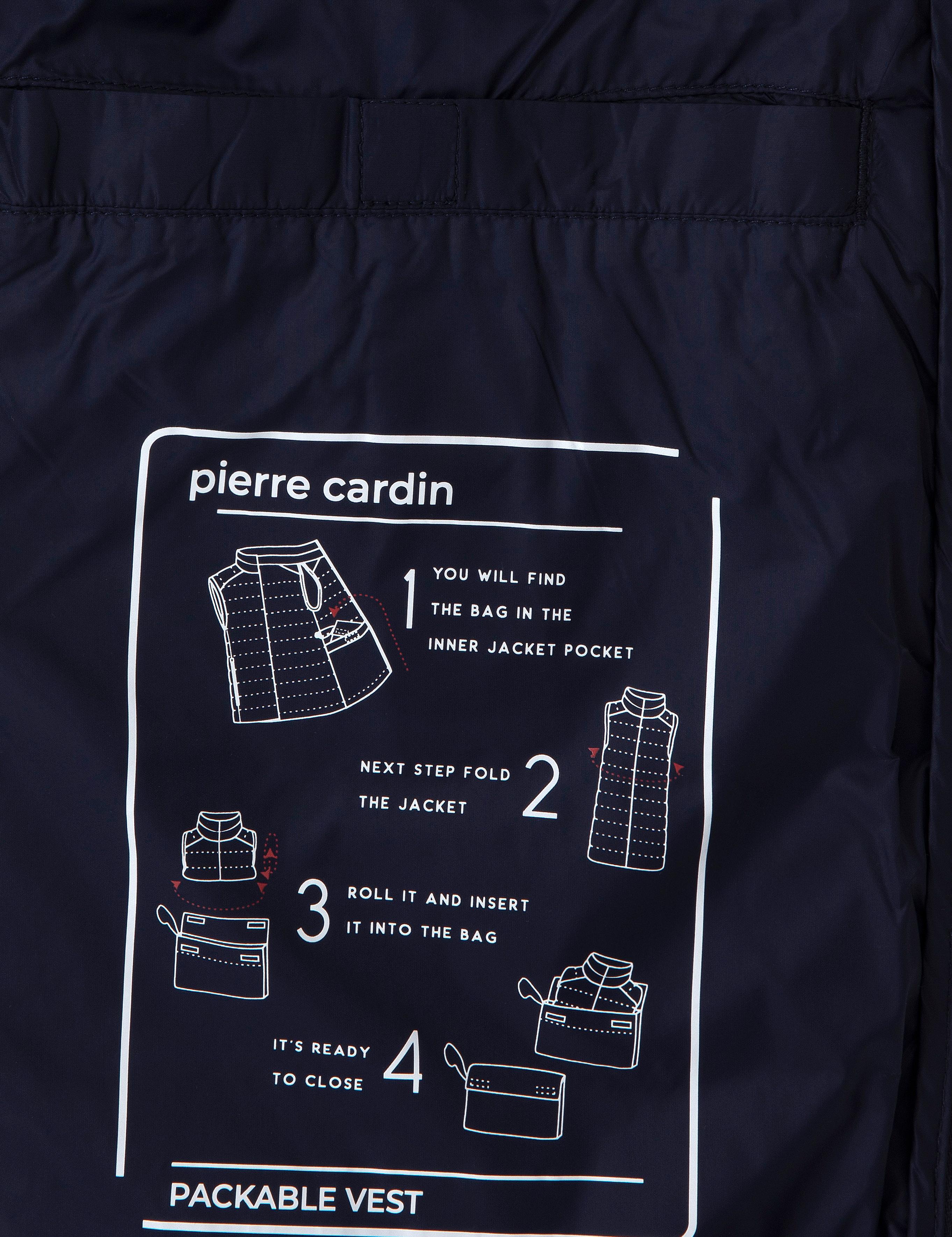 Lacivert Cropped Slim Yelek