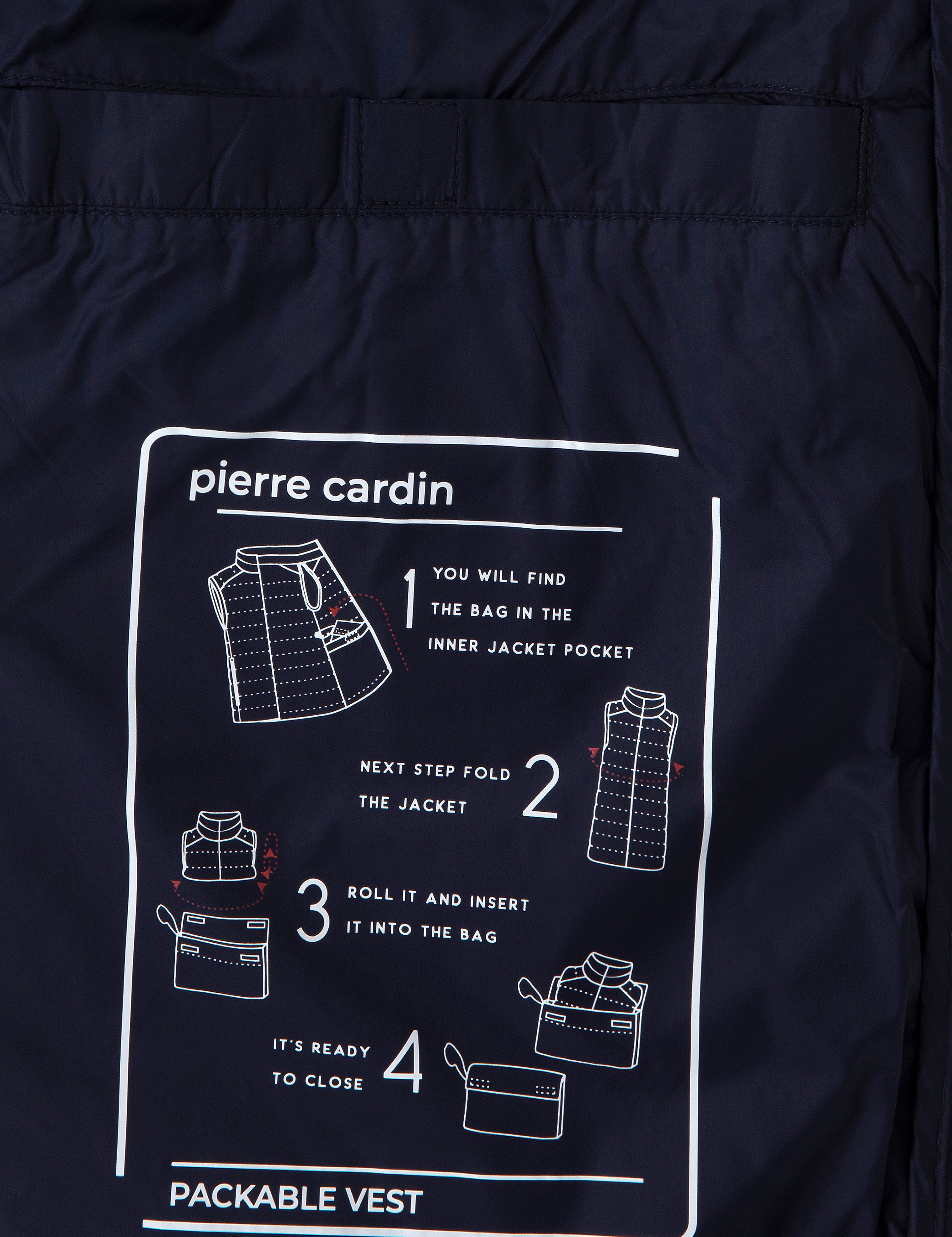 Lacivert Cropped Slim Yelek - Image 6