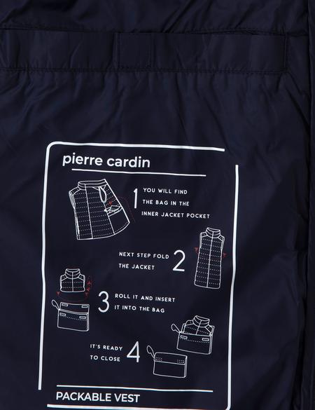 Lacivert Cropped Slim Yelek - 50302531052