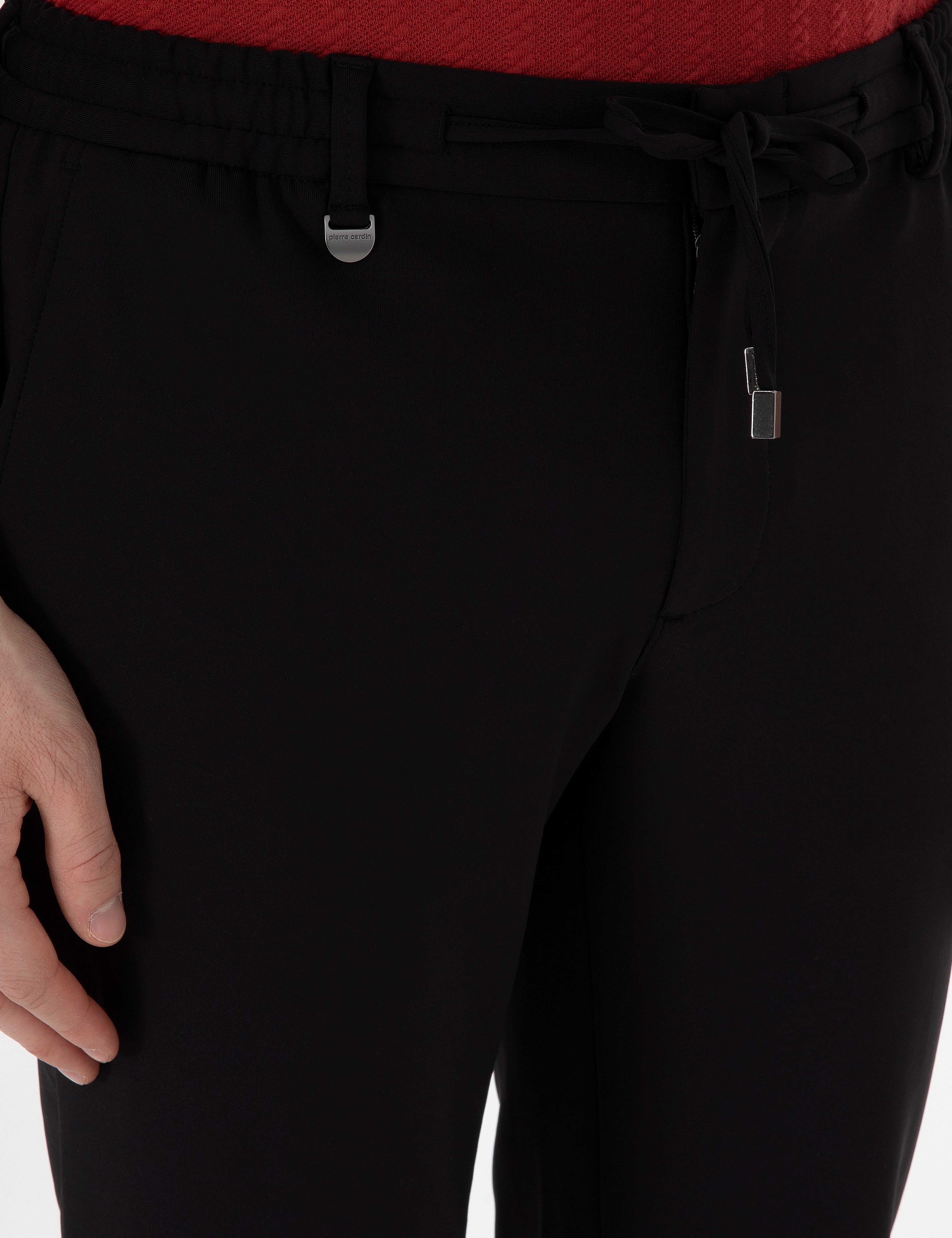 Siyah Klasik Jogger Pantolon - Image 5