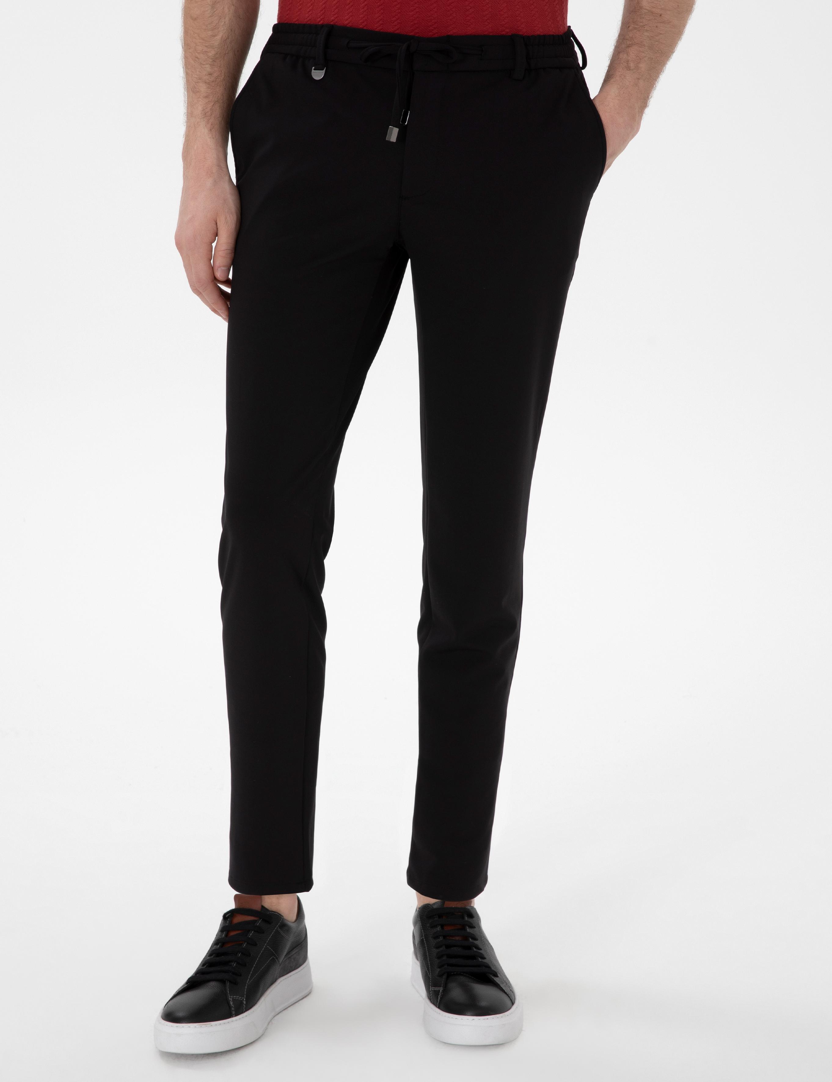 Siyah Klasik Jogger Pantolon