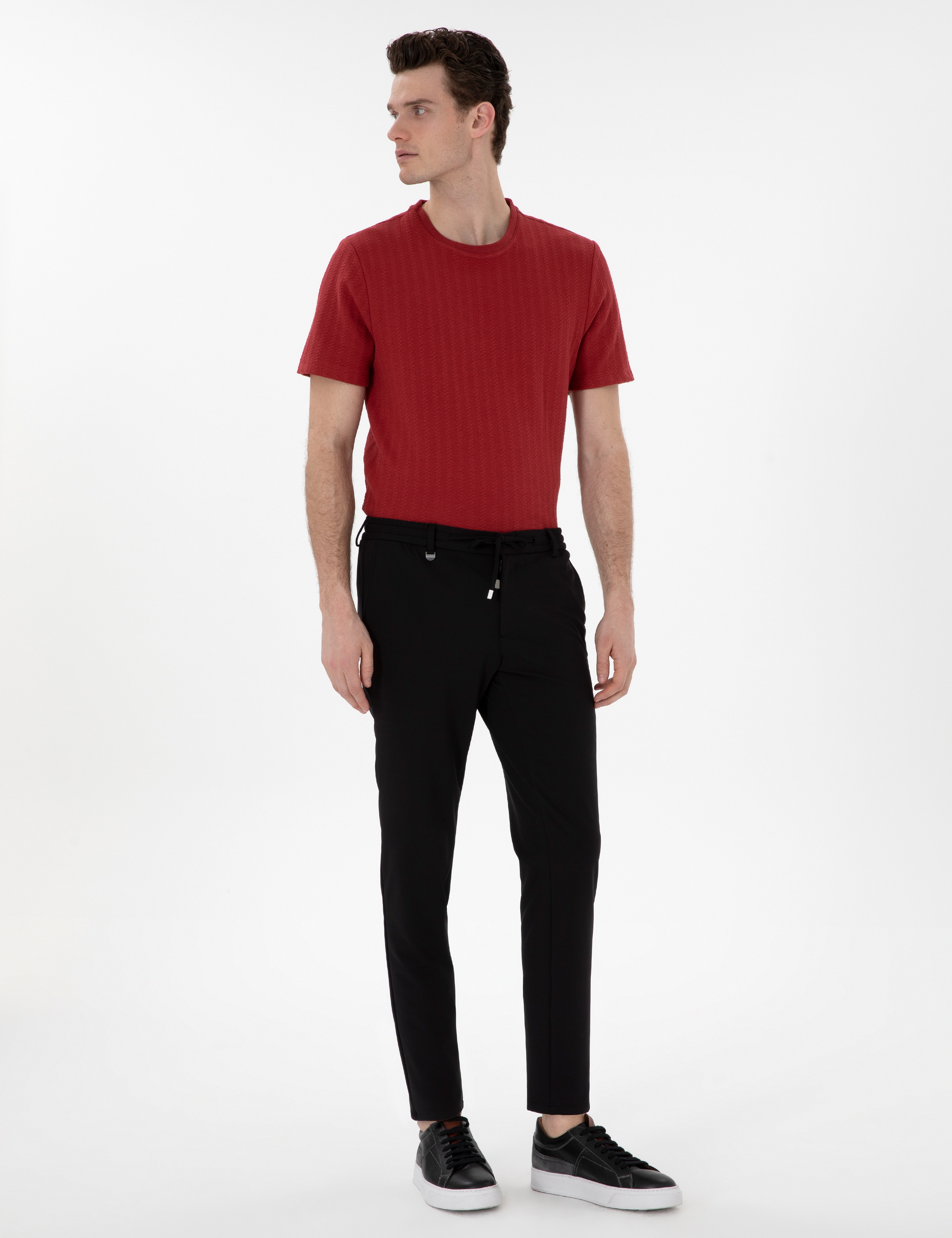 Siyah Klasik Jogger Pantolon