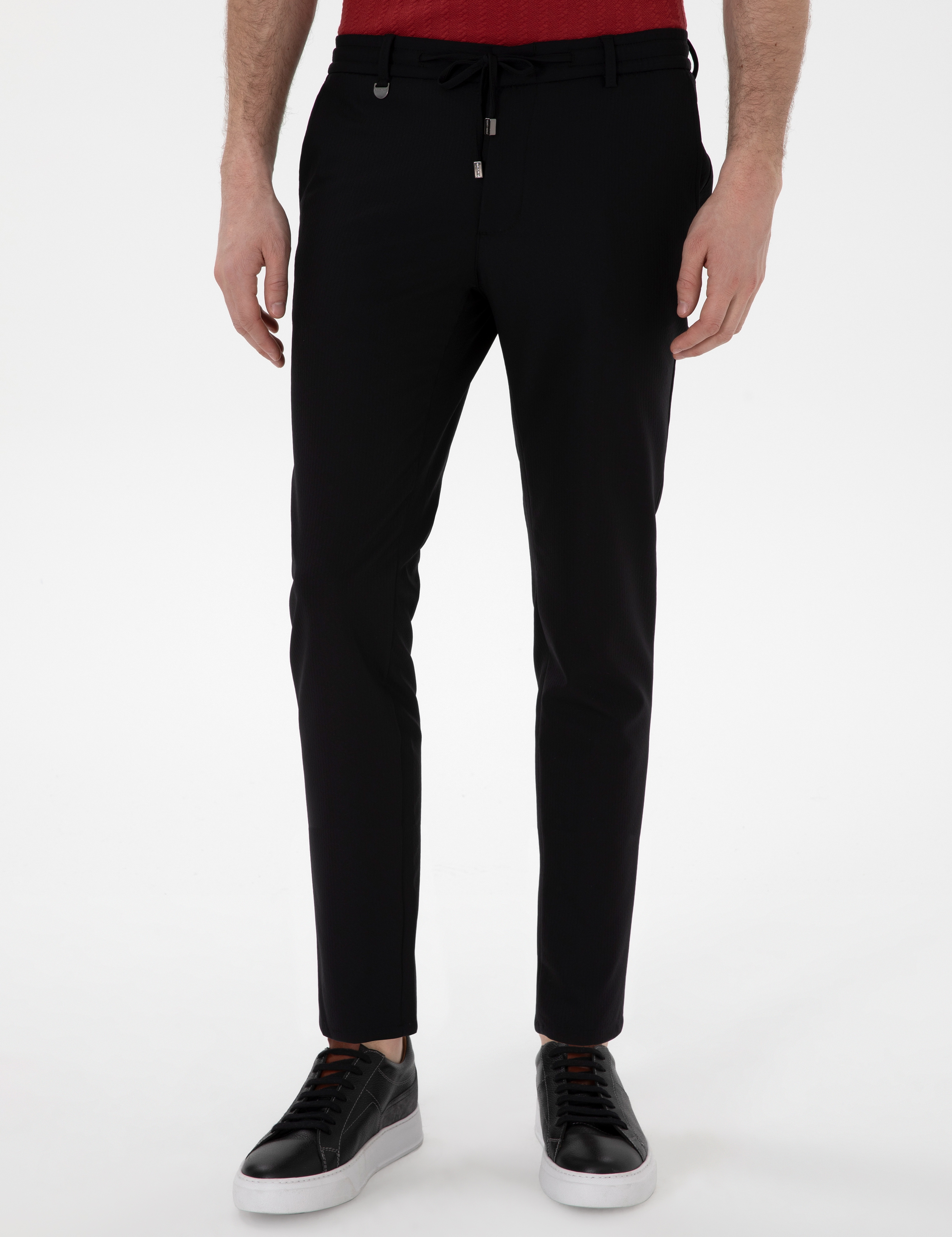 Siyah Klasik Jogger Pantolon - Image 2