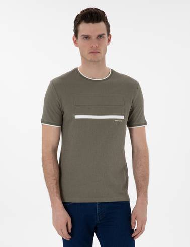 Haki Slim Fit Tişört
