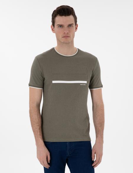 Haki Slim Fit Tişört - 50302549024