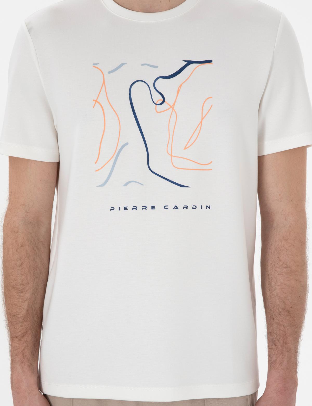 Ekru Regular Fit Tişört - 50302611198