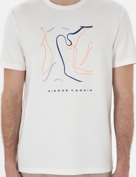 Ekru Regular Fit Tişört - 50302611198