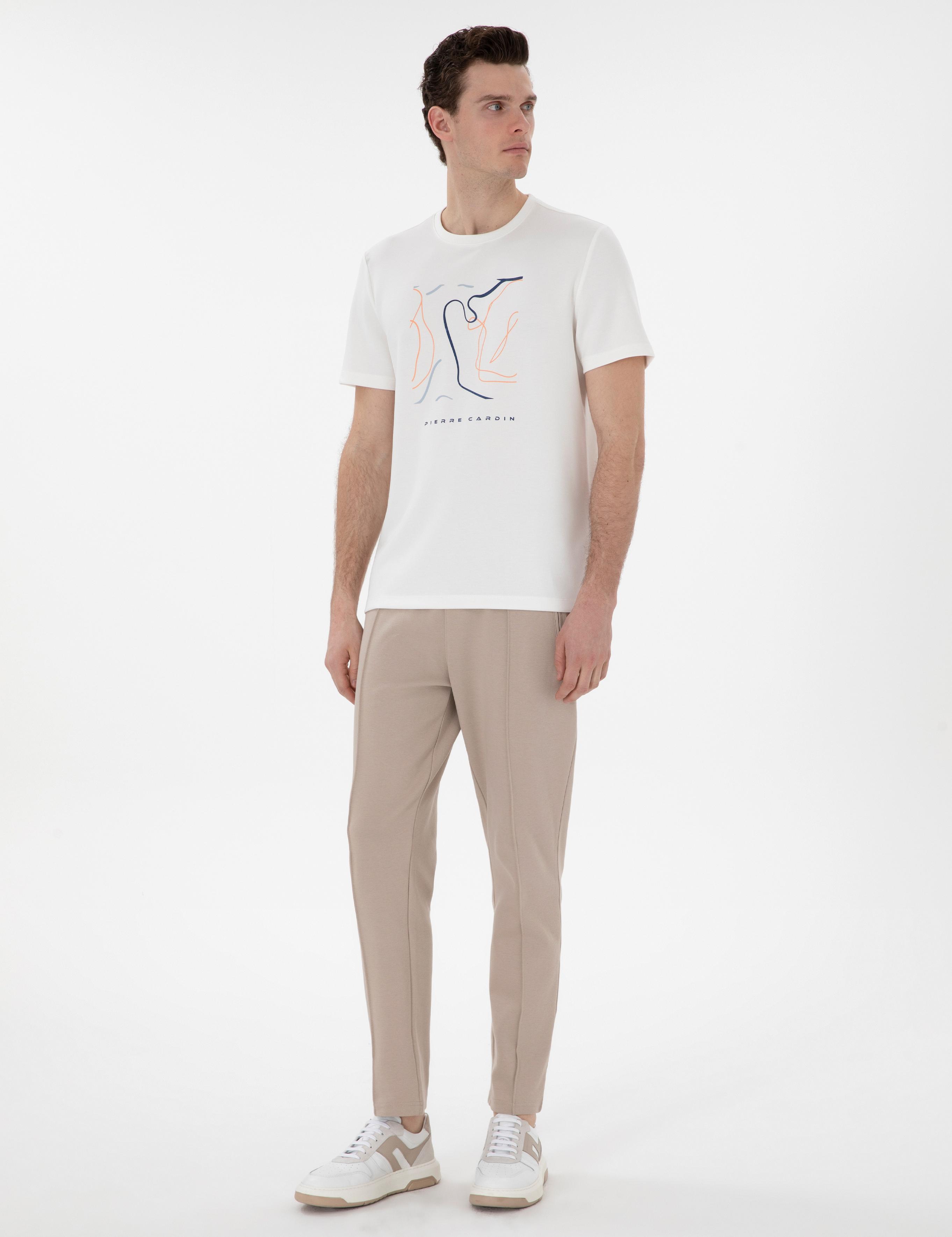 Ekru Regular Fit Tişört