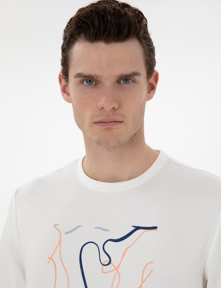 Ekru Regular Fit Tişört - 50302611198