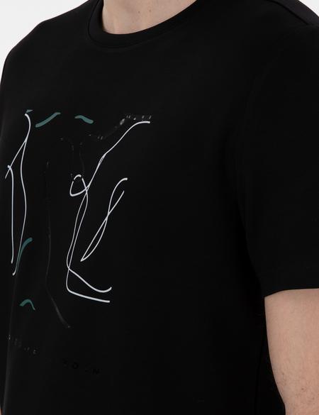 Siyah Regular Fit Tişört - 50302611037