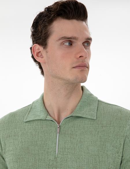 Açık Haki Slim Fit Tişört - 50302586203