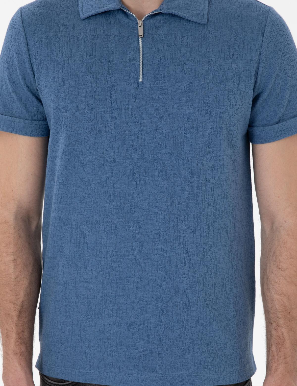 Mavi Slim Fit Tişört - 50302586223