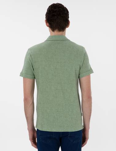 Açık Haki Slim Fit Tişört