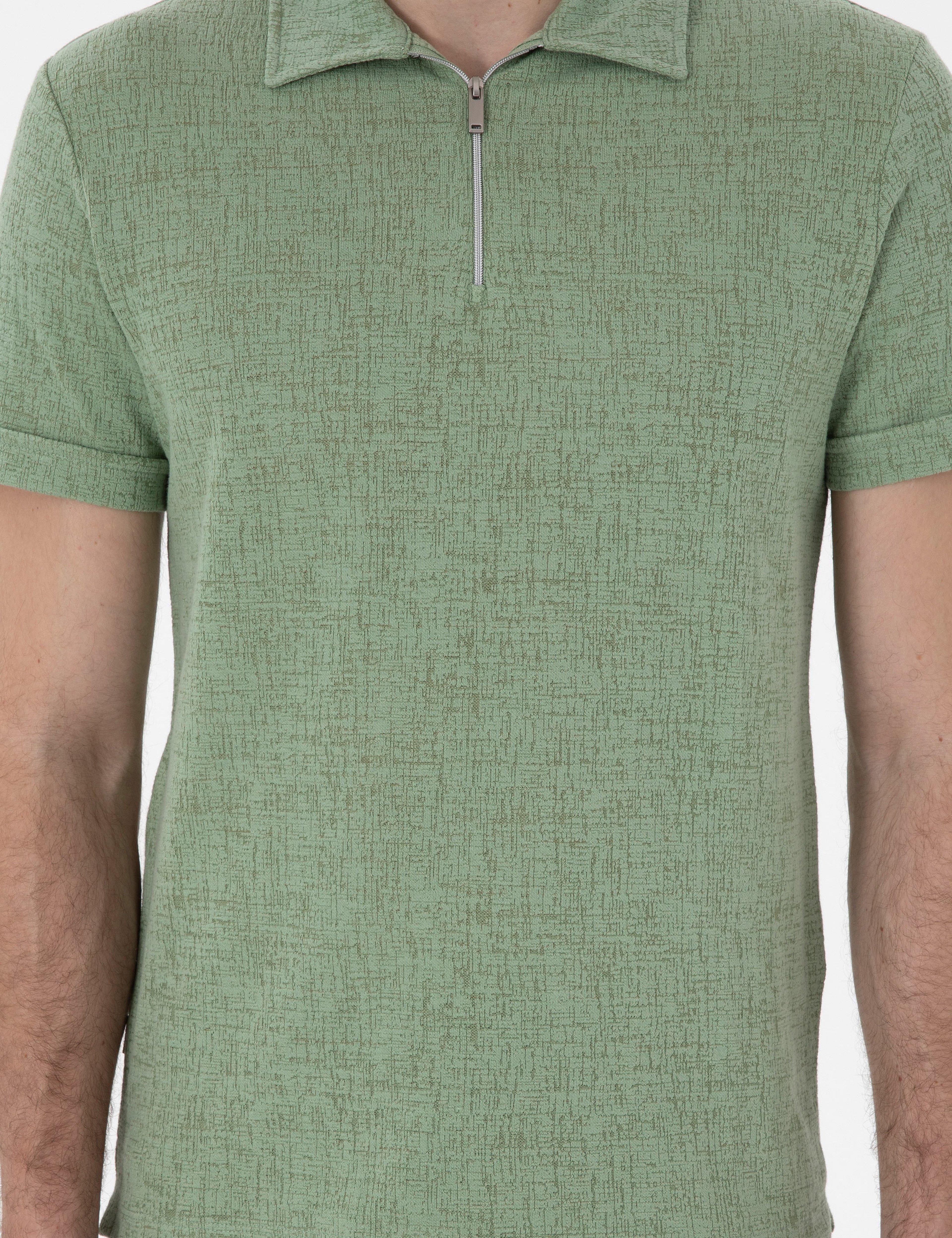 Açık Haki Slim Fit Tişört
