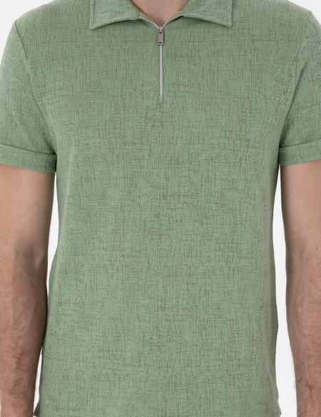 Açık Haki Slim Fit Tişört - 50302586203