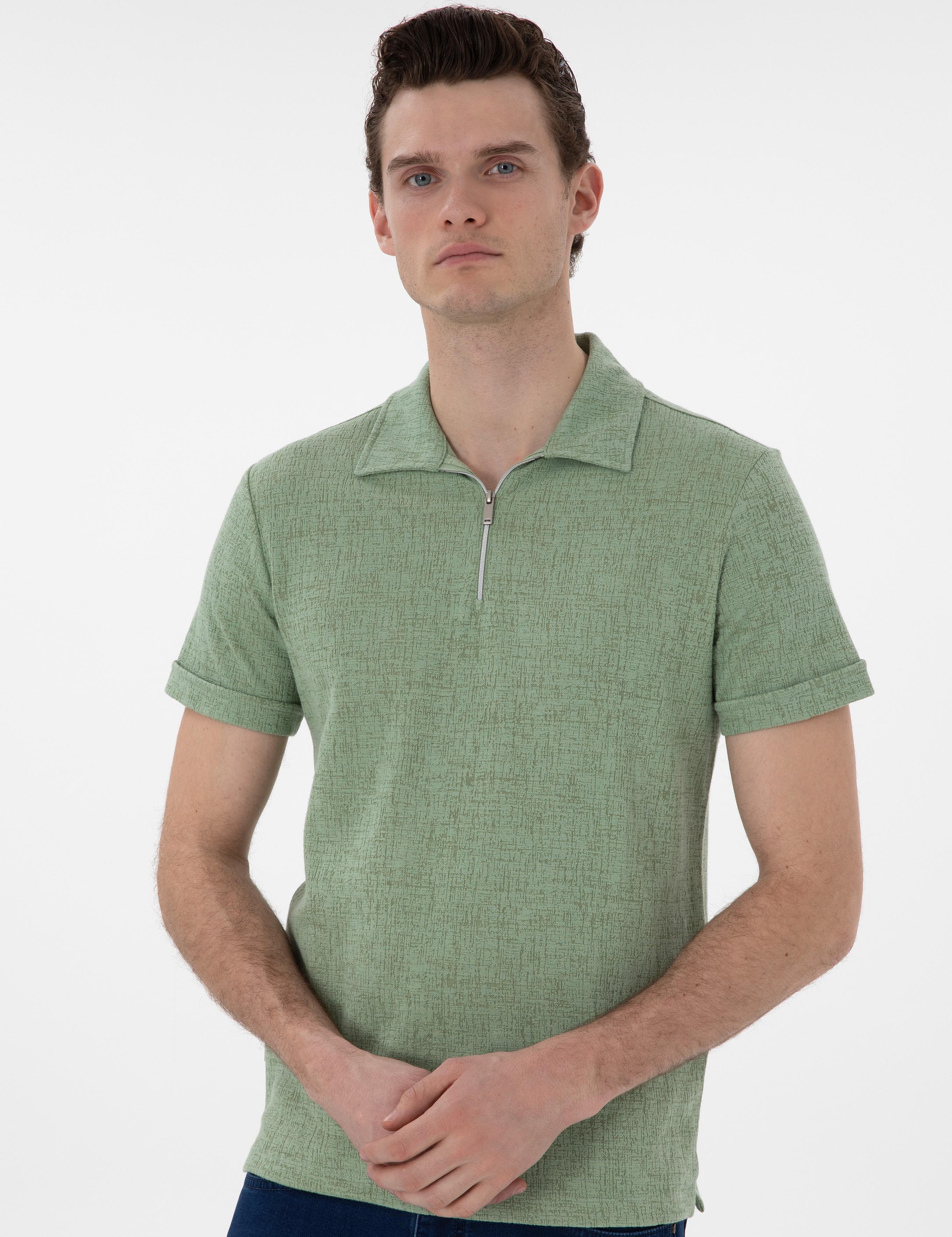 Açık Haki Slim Fit Tişört