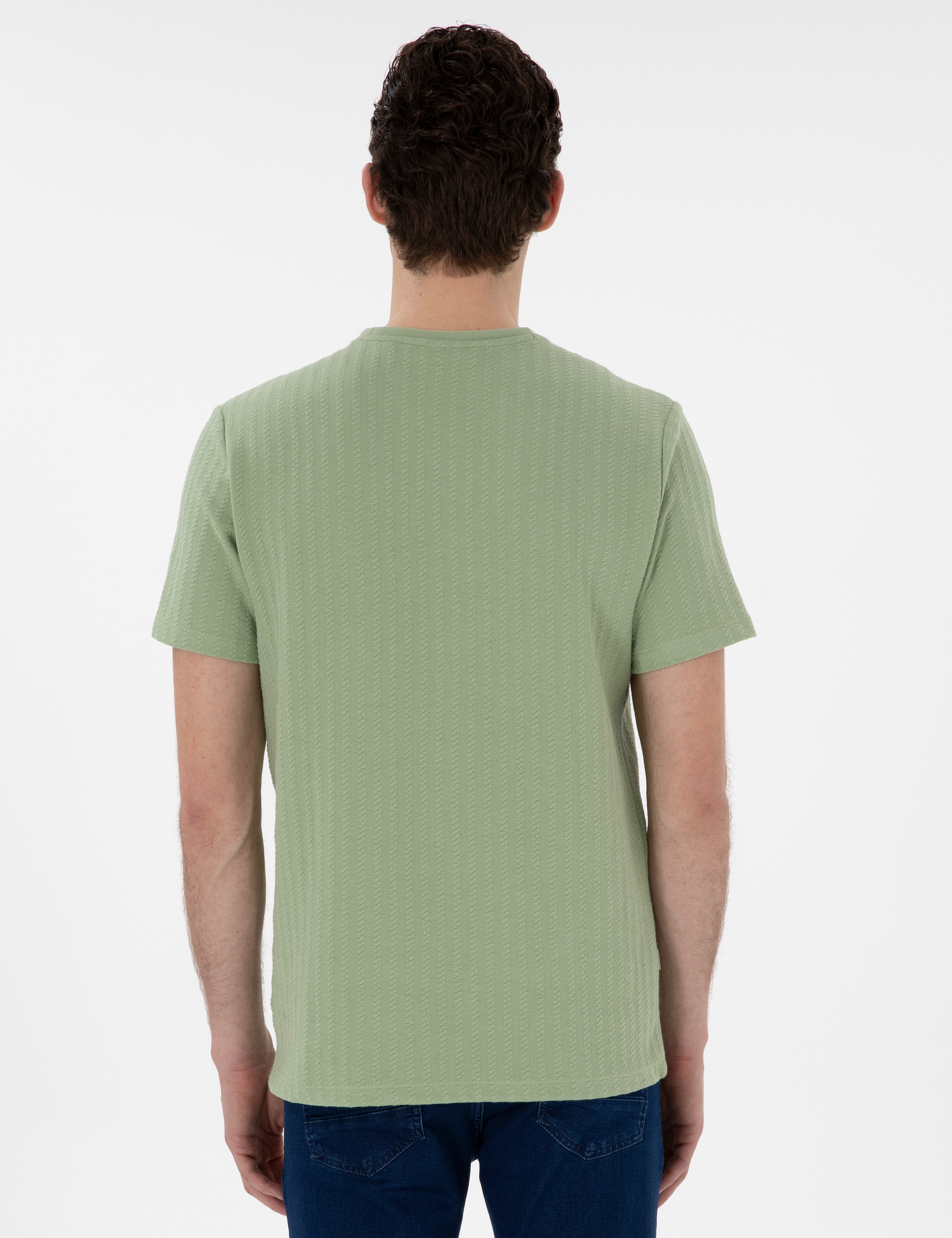 Açık Haki Regular Fit Tişört - Image 5