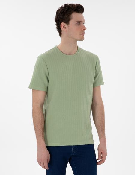 Açık Haki Regular Fit Tişört - 50302581224