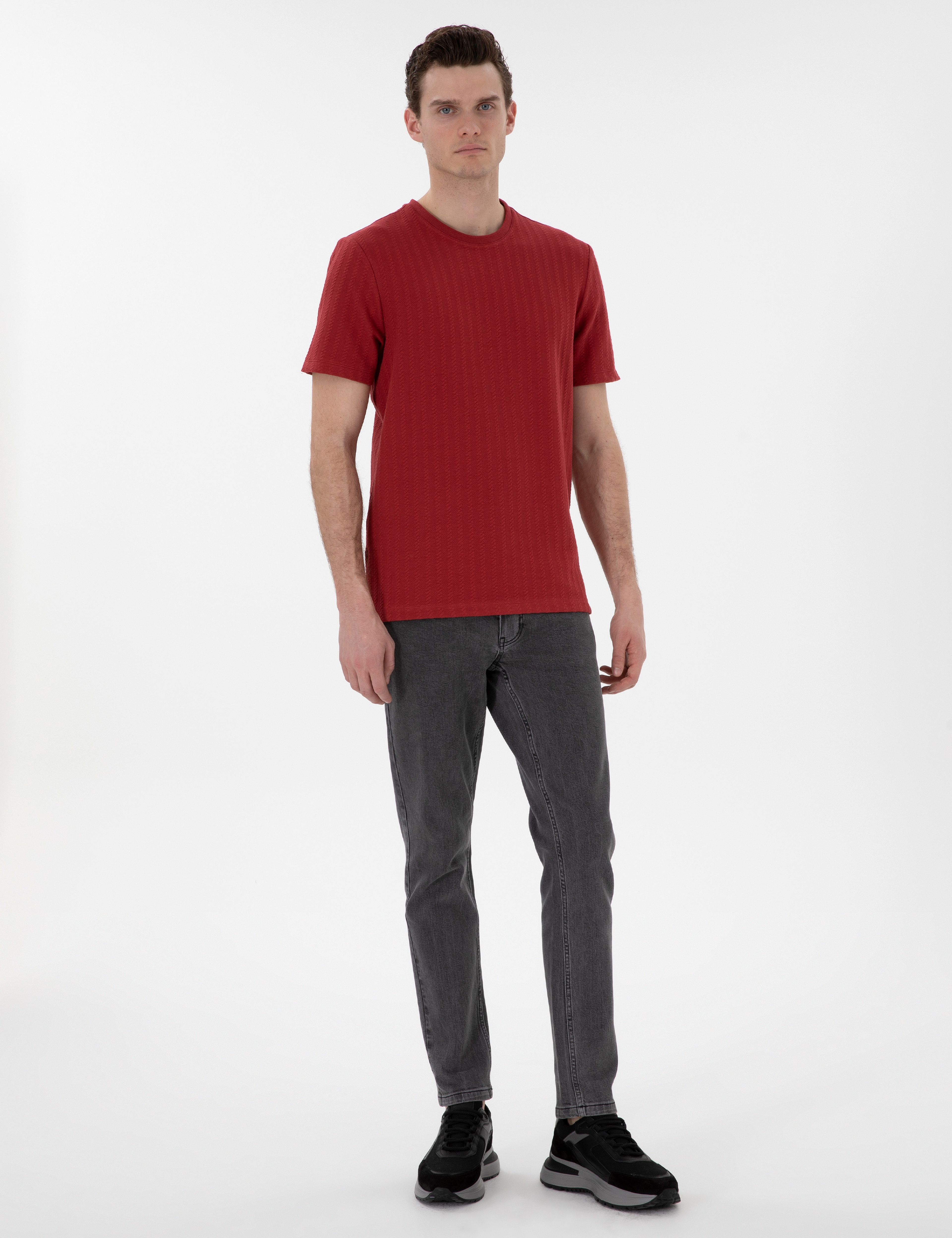 Nar Çiçeği Regular Fit Tişört - Image 4