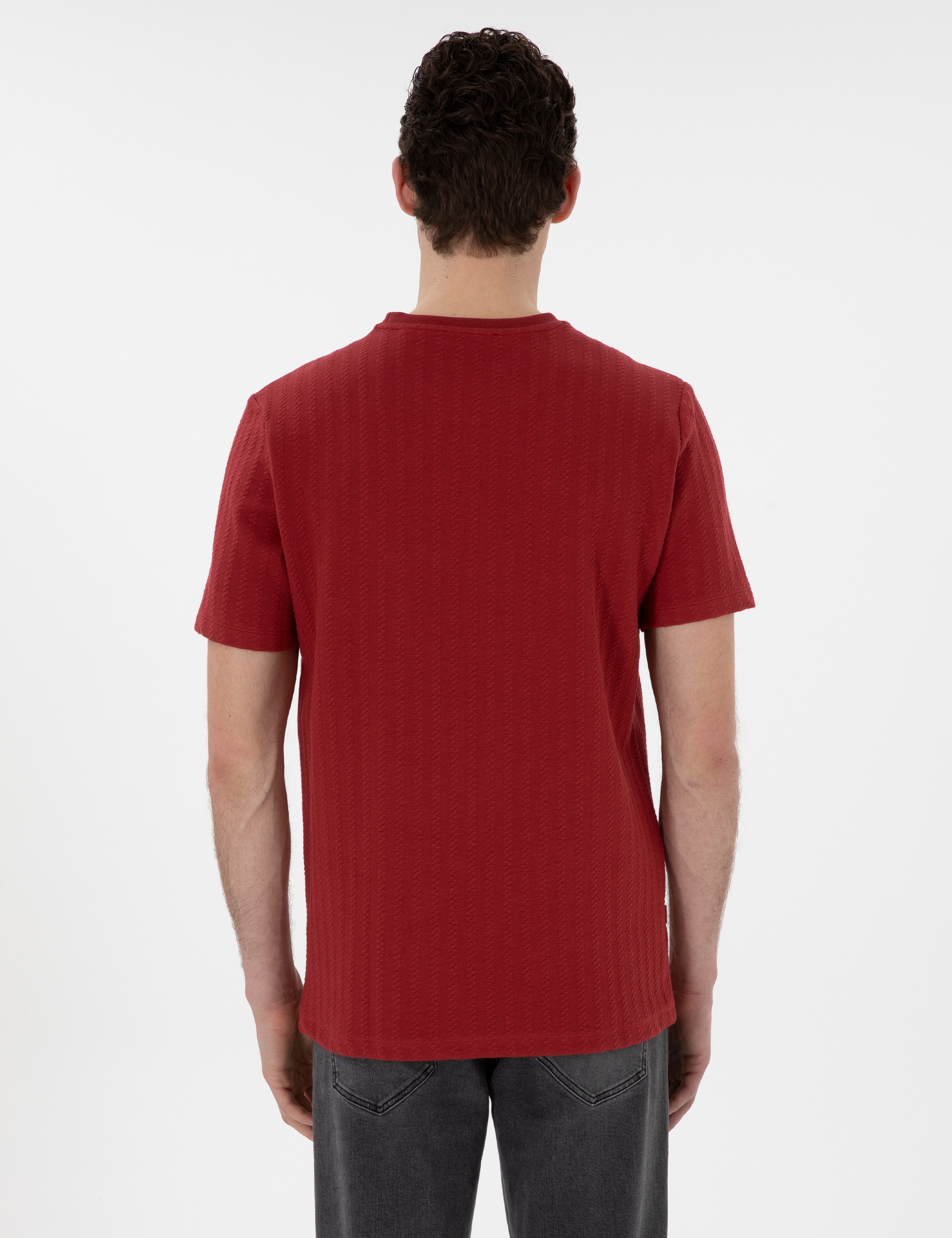 Nar Çiçeği Regular Fit Tişört - Image 5