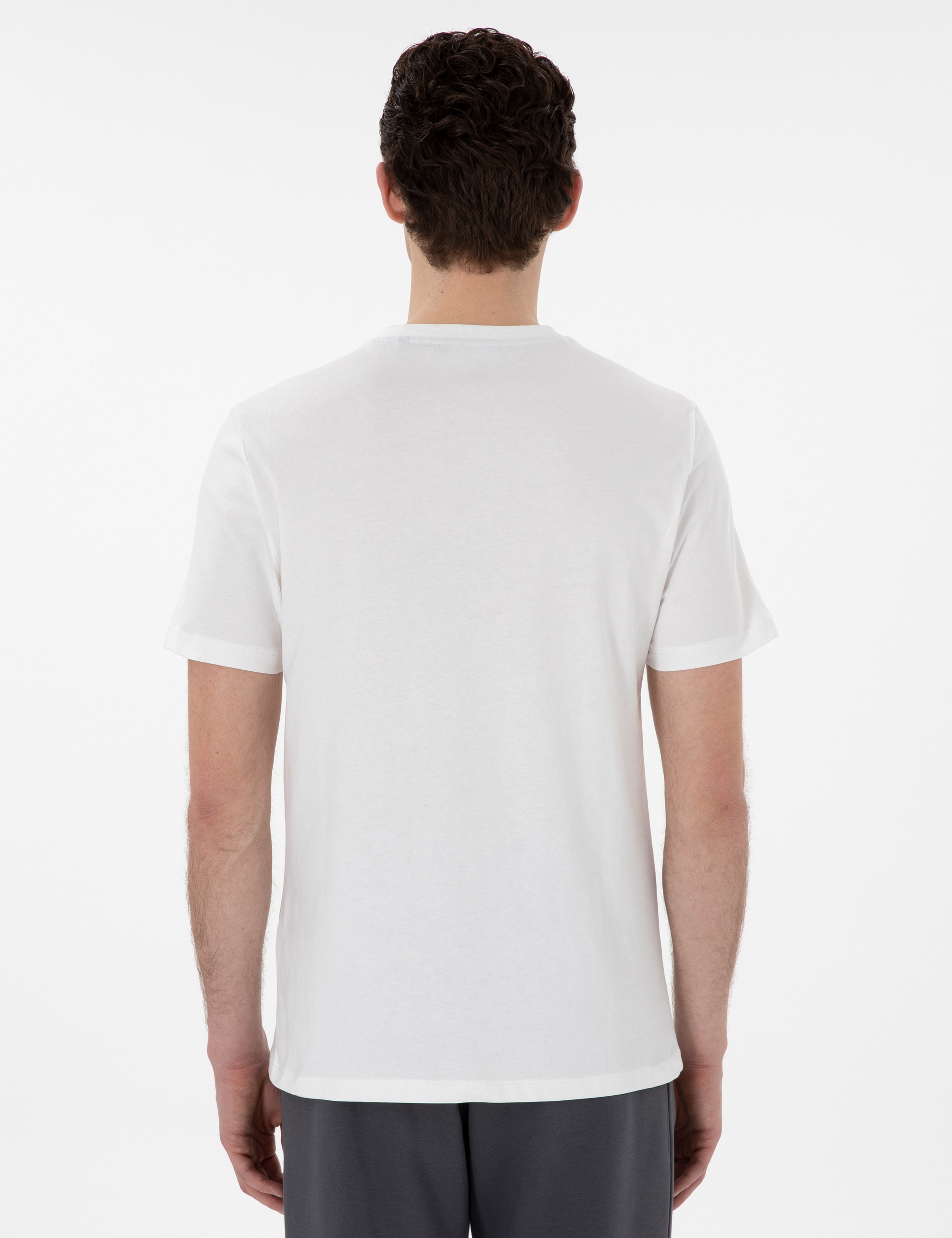 Ekru Regular Fit Tişört - Image 5