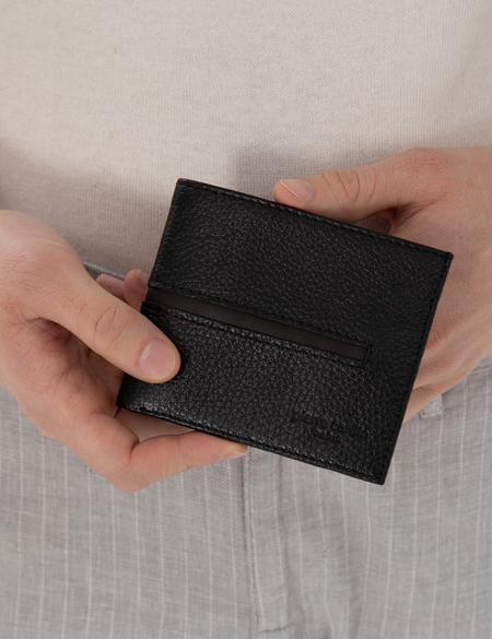 Erkek Siyah Deri Cüzdan - 50309323001