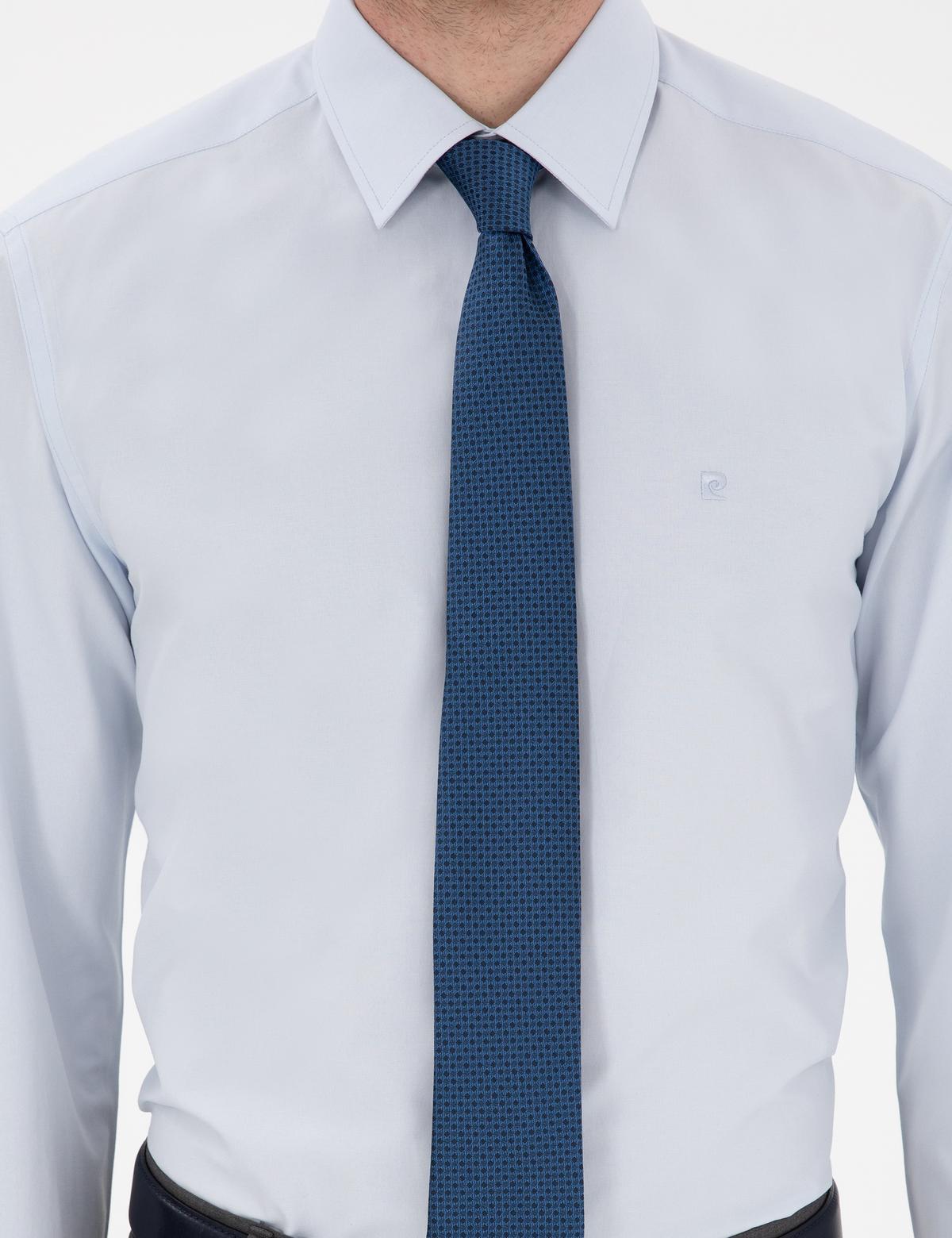 Açık Mavi Regular Fit Uzun Kollu Basic Gömlek - 50307198043