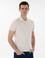 Ekru Slim Fit Düğmeli Polo Yaka Triko Tişört
