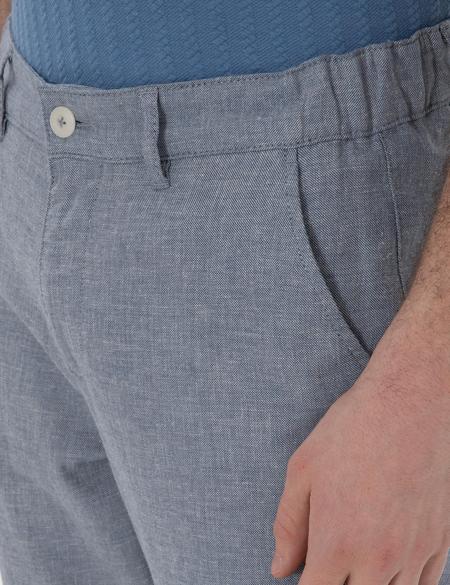 Mavi Slim Fit Keten Karışımlı Kanvas Pantolon - 50301770107