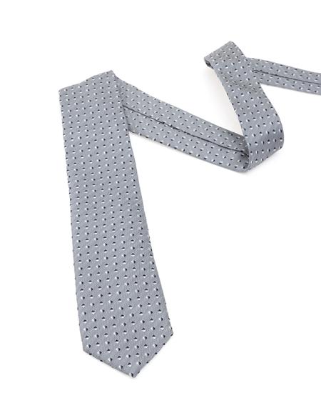 Gri İpek Kravat - 50313281001