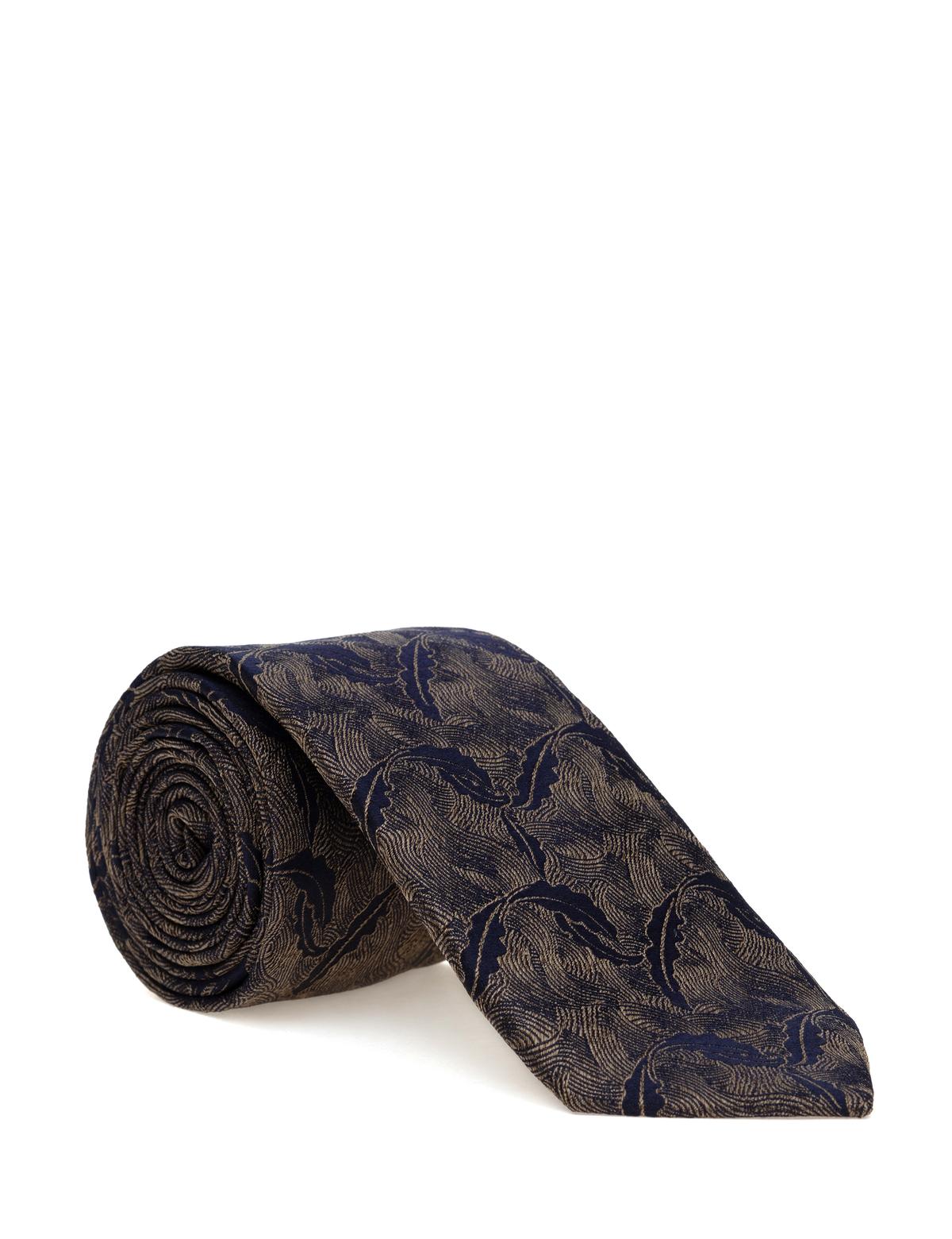 Kahverengi İpek Kravat - 50313292003