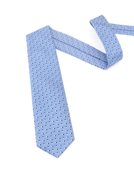 Açık Mavi İpek Kravat - 50313281003