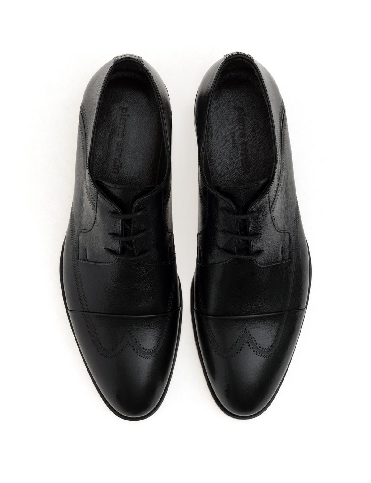 Siyah %100 Deri Klasik Ayakkabı - 50296122011