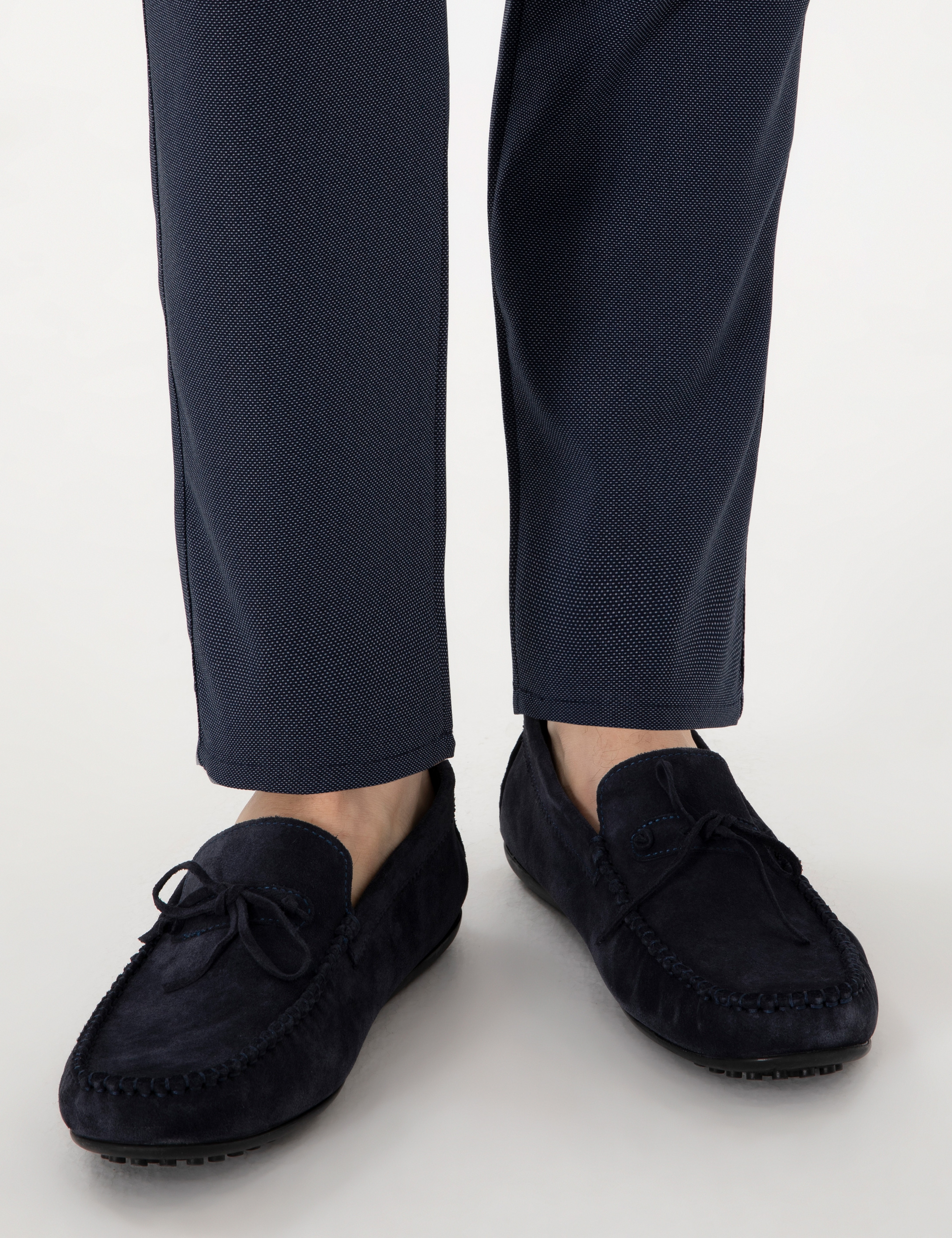 Lacivert Kauçuk Taban %100 Deri Loafer Ayakkabı - Image 7