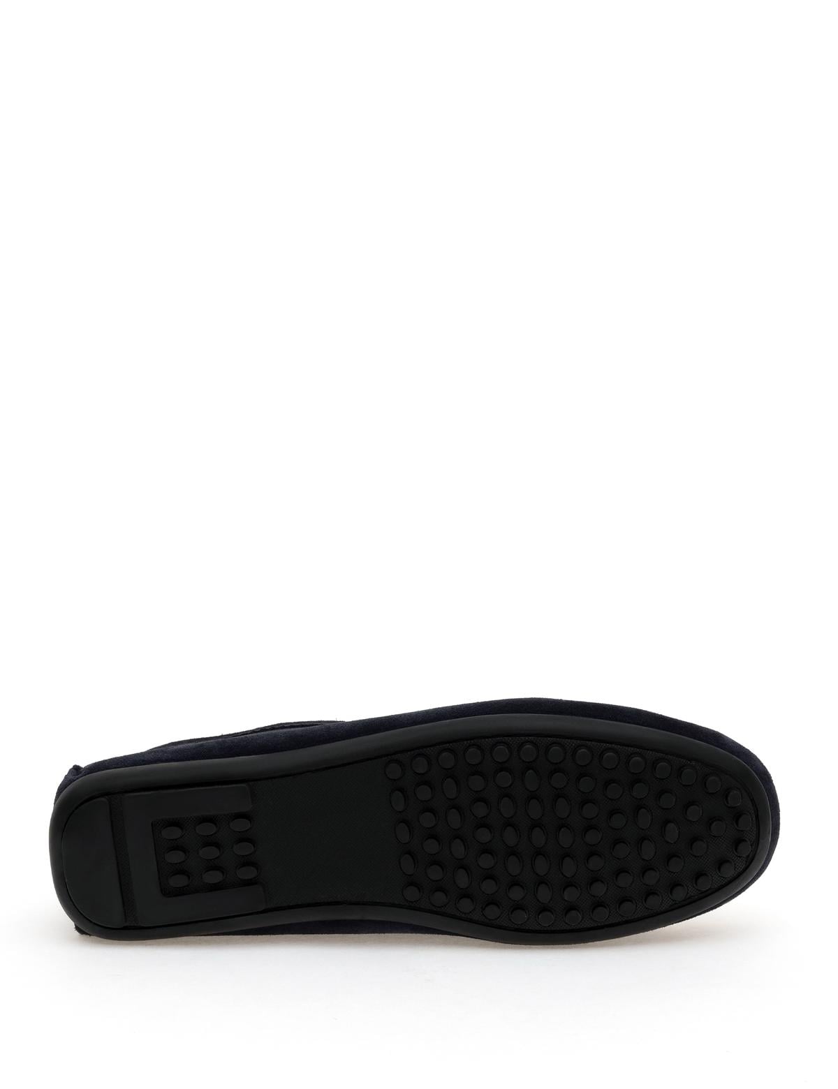 Lacivert Kauçuk Taban %100 Deri Loafer Ayakkabı - 50310192013