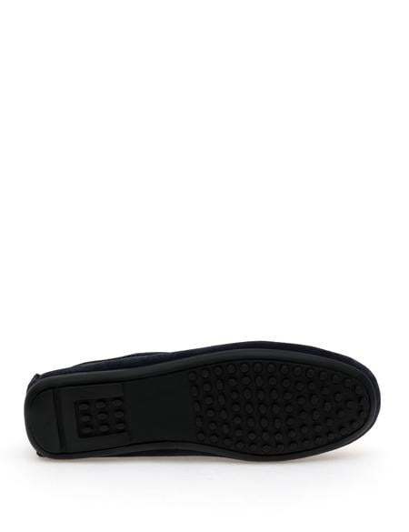 Lacivert Kauçuk Taban %100 Deri Loafer Ayakkabı - 50310192013