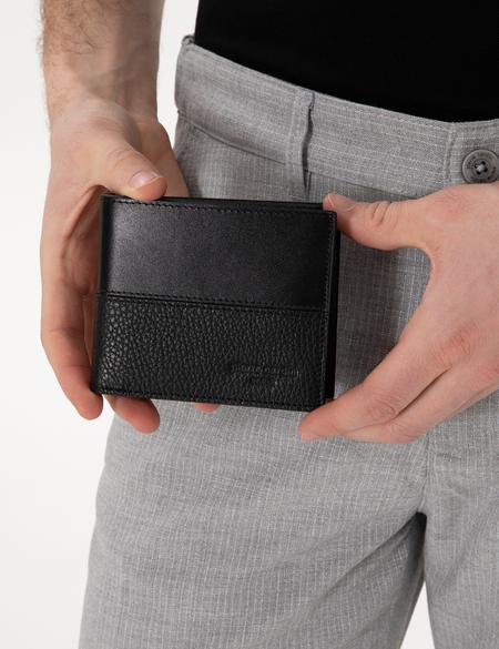 Erkek Siyah Deri Cüzdan - 50313008003
