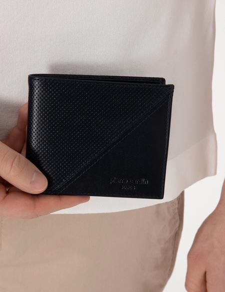 Erkek Lacivert Deri Cüzdan - 50313009001