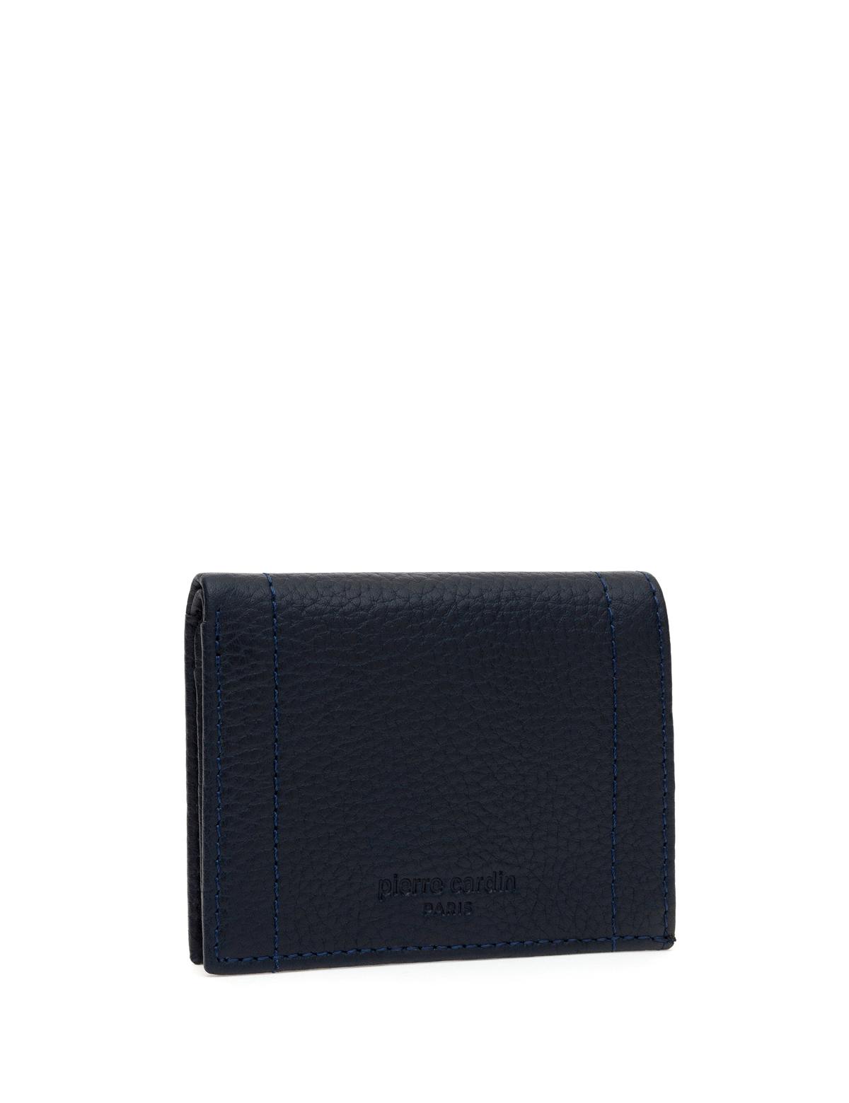 Erkek Lacivert Deri Cüzdan - 50312996001