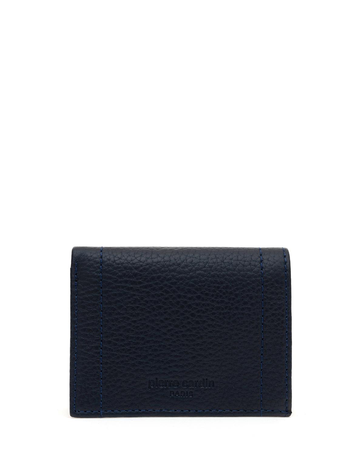 Erkek Lacivert Deri Cüzdan - 50312996001