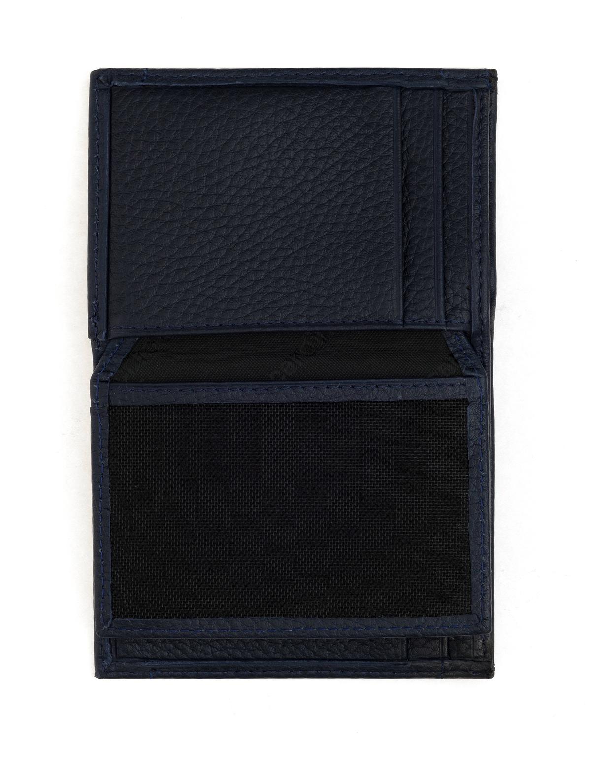 Erkek Lacivert Deri Cüzdan - 50312996001